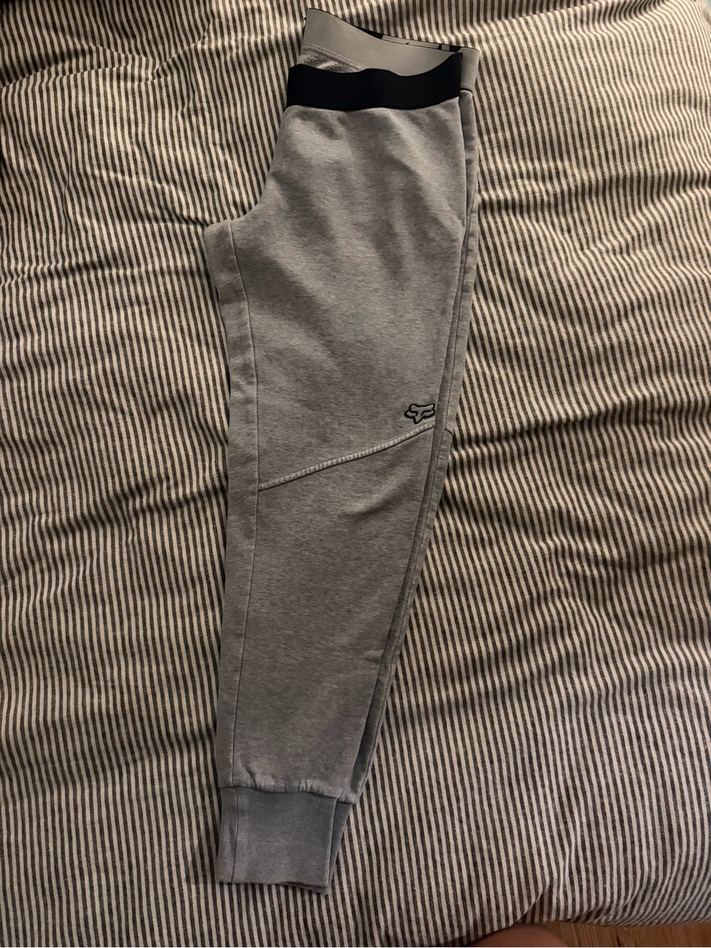 Fox Gray Joggers with Black Waistband